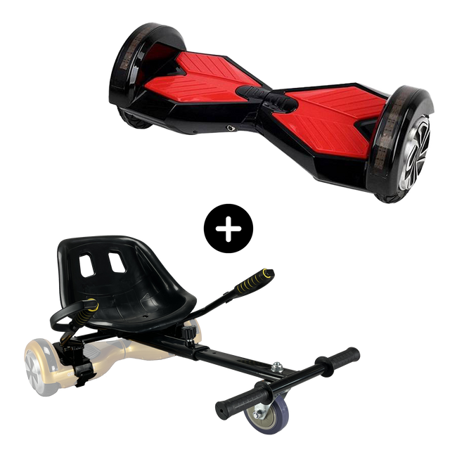 Hoverboard 8 inch Zwart actie